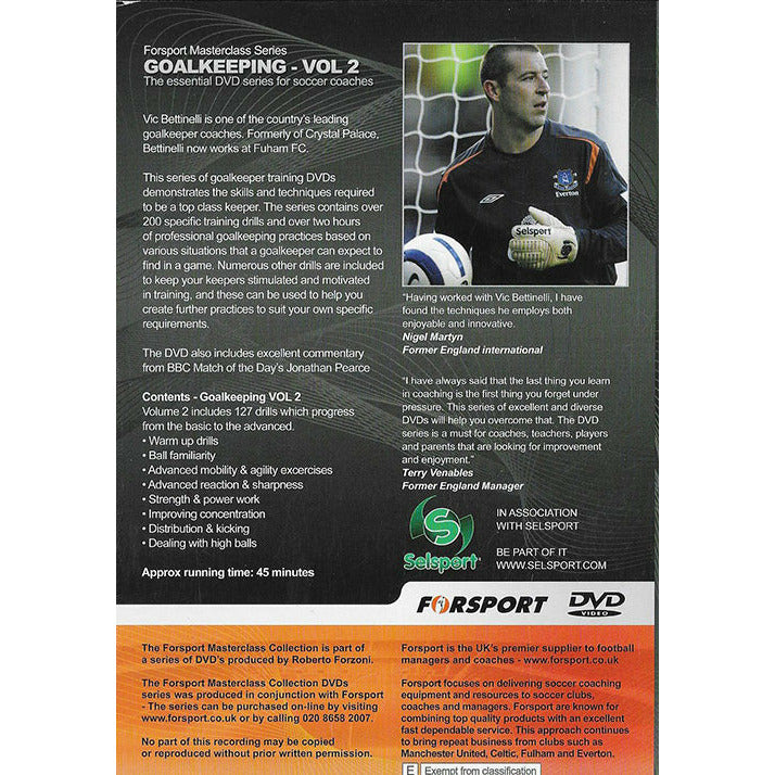 Forsport Masterclass Goalkeeping Vol. 2 - Vic Bettinelli